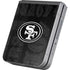 NFL San Franciso 49ers Black & White Galaxy Z Flip6 Skin